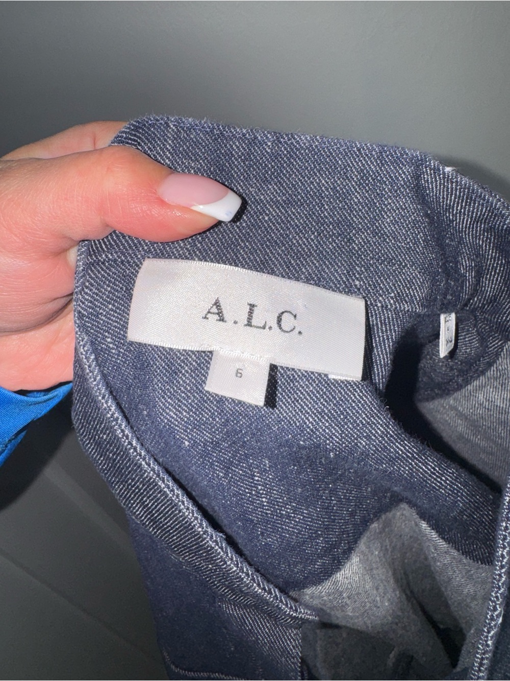 A.L.C Denim Romi Dress/Size 6 - Picture 9 of 12